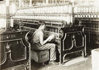 LEWIS W. HINE King Philip Spinning room, Oiler Boy--Oils all the spindles in this room.                                                          